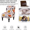 thumbnail image 4 of Armless Chair Slipcover Removable Armless Chair Cover Printed Armless Accent Chair Covers Washable Slipper Chair Slipcovers Furniture Protector Covers for Extra Large Armless Accent Chair, 4 of 8
