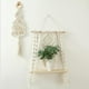 thumbnail image 5 of Estante colgante de pared estilo boho macramé, estantes flotantes, organizador de algodón para manualidades Estilo E, 5 of 9