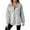 Light Ashy, variant on Women's Half Zip Pullover Sweatshirt, Oversized Solid Color Long Sleeve Top with Soft Breathable Fabric for 2025 Fall Winter Season, Casual Daily Wear and Comfortable Outfits Beige L