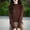 03 Coffee, variant on YueHuiYing Fashion Women's Casual Semi High Neck Solid Color Loose Base Knitted Autumn Winter Sweater