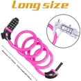 thumbnail image 3 of ShenMo Bike Lock (Pink), Bike Lock 120cm x 12mm Long, Cable Lock for Bike Scooter Motorcycles Bike Gate with 5 Digit Smart Code and Stroller Bike, Bike Lock Anti-Theft, 3 of 5