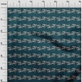 thumbnail image 2 of oneOone Cotton Jersey Dark Teal Blue Fabric Flower Artistic Diy Clothing Quilting Fabric Print Fabric By Yard 58 Inch Wide, 2 of 4
