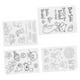 thumbnail image 5 of 4 hojas de sellos de silicona transparentes con forma de animal, carpeta de relieve exquisita para álbumes de recortes, tarjetas de papel y álbumes de fotos., 5 of 14