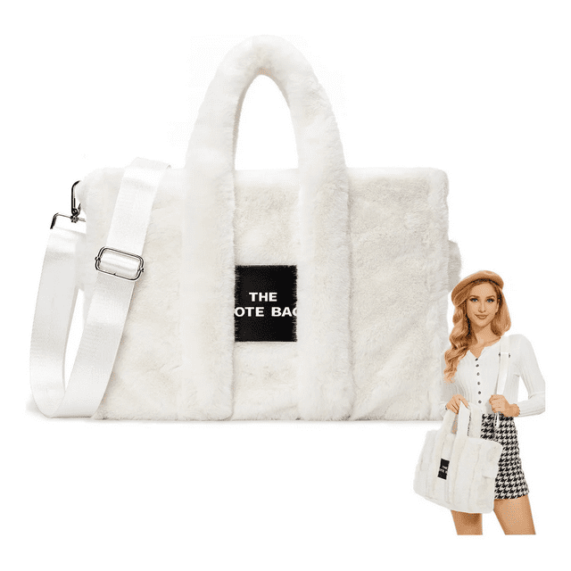 Bolso Mano Mujer Alta Capacidad The Tote Bag De Invierno xtellar blanco