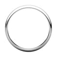 thumbnail image 2 of 10k White Gold 3mm Light Half Round Band Ring - 1.9 Grams - Size 6, 2 of 2