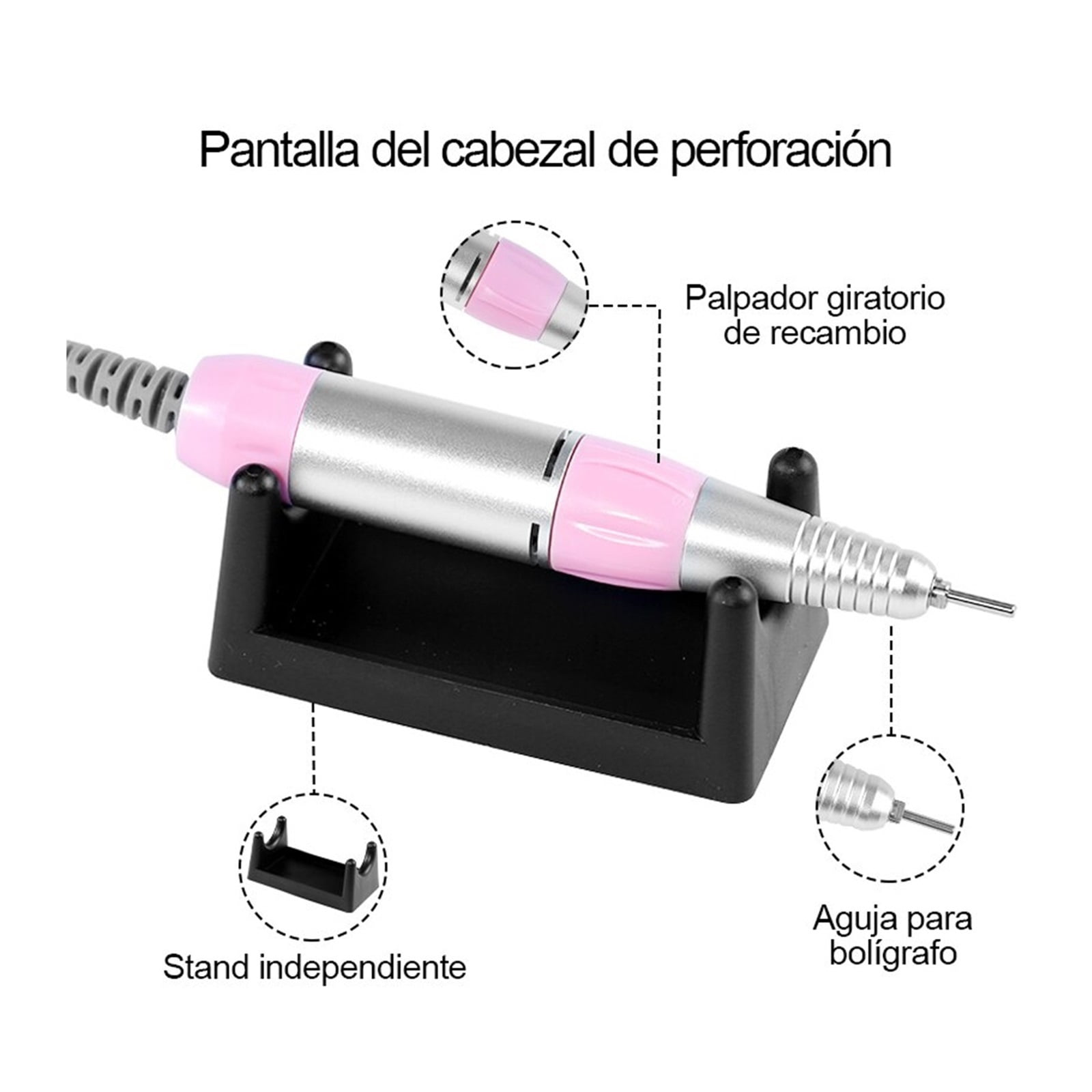35000RPM Electric Nail Drill Machine, Professional Efile Nail Drill Kit, Electric Nail File For Acrylic Nails Gel Nails ,Low Noise