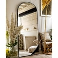 thumbnail image 2 of Antok Arched Full Length Floor Mirror 59"x16" Full Body Mirror with Stand, for Bedroom, Living Room, Cloakroom, Black, 2 of 5