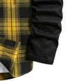 thumbnail image 5 of Dovford Men's Plaid Hoodie Flannel Shirt Jacket Casual Button Down Long Sleeve Lightweight Regular Fit Hooded Shacket Jackets, 5 of 6