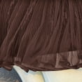 thumbnail image 4 of qelini Womens Velvet Skirt Long Loose Long Skirt Pleated High Waist A-line Skirt Casual Solid Color Summer Skirt, 4 of 5