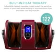 thumbnail image 3 of Best Choice Products Foot Massager Machine, Therapeutic Reflexology Massager w/ High-Intensity Rollers - Burgundy, 3 of 7