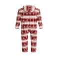 thumbnail image 3 of Matching Family Jumpsuits Onesies Hooded Zip-Front Romper  Pjs Snowflake Printed Pajamas, 3 of 9