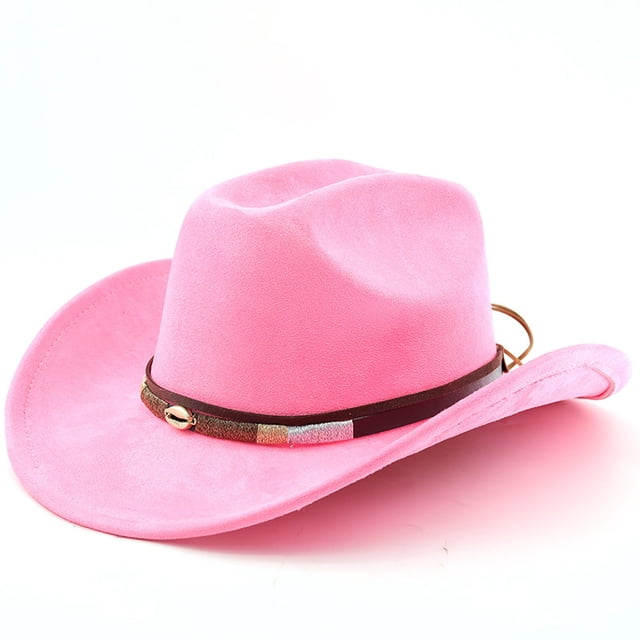 Western Style Cowboy Hat with Curved Brim for Outdoor Travel Riding and Everyday Casual Wear