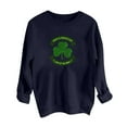 thumbnail image 5 of Charella Sweatshirts for Women St Patricks Day Decorations Long Sleeve Crewneck Tops 2024 Trendy T-shirt,Navy,XS, 5 of 5