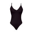 thumbnail image 5 of WILLBEST Traje de Baño de Manga Larga Para Mujer, Bañador Sexy Sin Espalda Con Lazo En El Cuello, Bikini Monokini de Triángulo de Color Sólido de Talla Grande Para Mujer, 5 of 5
