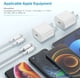 thumbnail image 2 of Cargador Superrápido InnotechSc para iPhone 14 13 12 11 Certificado Apple Mfi Cable Lightning 20W Paquete de 2, 2 of 7