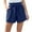 Navy, variant on ABATAB Summer Shorts for Women Casual Elastic High Pleated Waisted Wide Leg Loose Beach with Pockets