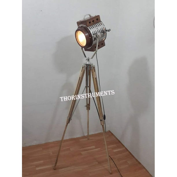 THORINSTRUMENTS Vintage Marine Search Light Floor Lamp Nautical Spot