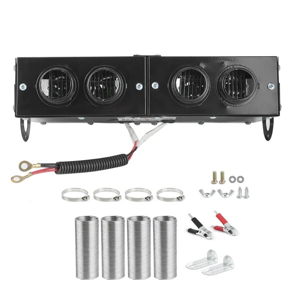 Car Defroster, Iron Car Heater Defogger Auto 4 Hole Heating Fan 12V Defroster Defogger 800W