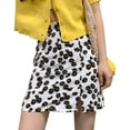 thumbnail image 2 of Minnieouse de mujer Estampado de flores corta de cintura alta Split A-line Girl Cloth Prendas para la parte inferior del cuerpo blanco METRO Minnieouse AP001947-05, 2 of 6