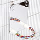 thumbnail image 4 of Espejo para pájaros con percha de cuerda, juguetes para pájaros, columpio, cómoda perca para grises, amazonas, periquitos, cacatúas, agapornis, pinzones, canarios, 4 of 6