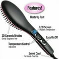 thumbnail image 6 of Simply Straight Ceramic Hair Straightening Electric Brush Hair Comb Straightener Magic As Seen on TV, 6 of 8