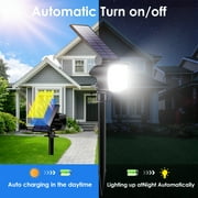 DAYBETTER Solar Lights Outdoor,800LM 6500K Solar Spotlights for Yard Garden Lawn Patio Tree,White