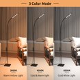 thumbnail image 2 of Lampe sur Pied, iFalarila Lampes de Lecture sur Pied [120 DEL avec 3 Modes de Couleur 3000K-6000K et 10 Réglages de Luminosité] Lampe de Bureau à Intensité Réglable Av, 2 of 6