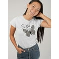 thumbnail image 2 of Butterflies And Leopard Print T-Shirt Women -Image by Shutterstock, Female Small, 2 of 4
