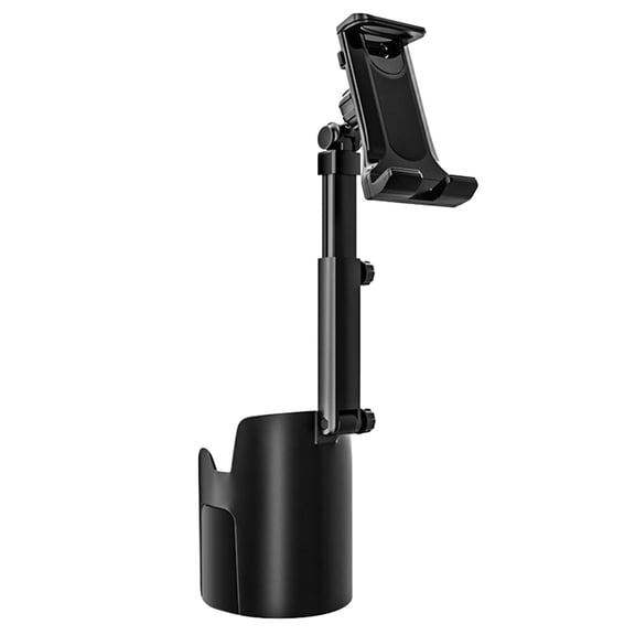 BESTONZON Automotive Car Cup Holder Phone Mount Black with 360 Degree Adjustable Angle