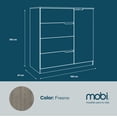 thumbnail image 4 of Mobi Cómoda 100cm Madera Edimburgo Fresno 4 Cajones Recamara, 4 of 5