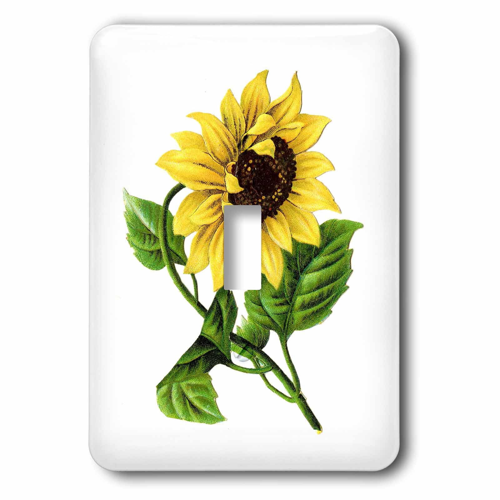 3dRose lsp_44694_1 Yellow Sunflower In Summer Toggle switch