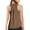 #A02-Brown, variant on Girls Athletic Tank Top Size 10-12 Summer Racerback Sleeveless Tanks for Girls Sports Solid Workout Shirts for Girls