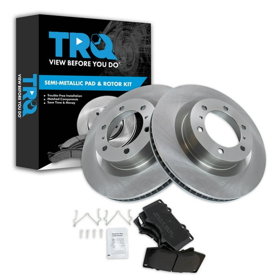 TRQ Front Brake Pad & Rotor Kit Fits Select 2010-2019 Lexus GX460 Toyota 4Runner