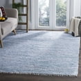 thumbnail image 2 of SAFAVIEH Rag Skylar Striped Cotton Area Rug, Light Blue/Multi, 6' x 6' Square, 2 of 6