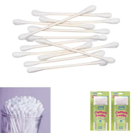 1000 Ct Cotton Swabs Double Tipped Applicator Q Tip Clean Ear Wax Makeup Remover, Brand New By (Best Way To Clean Ears Without Q Tips)