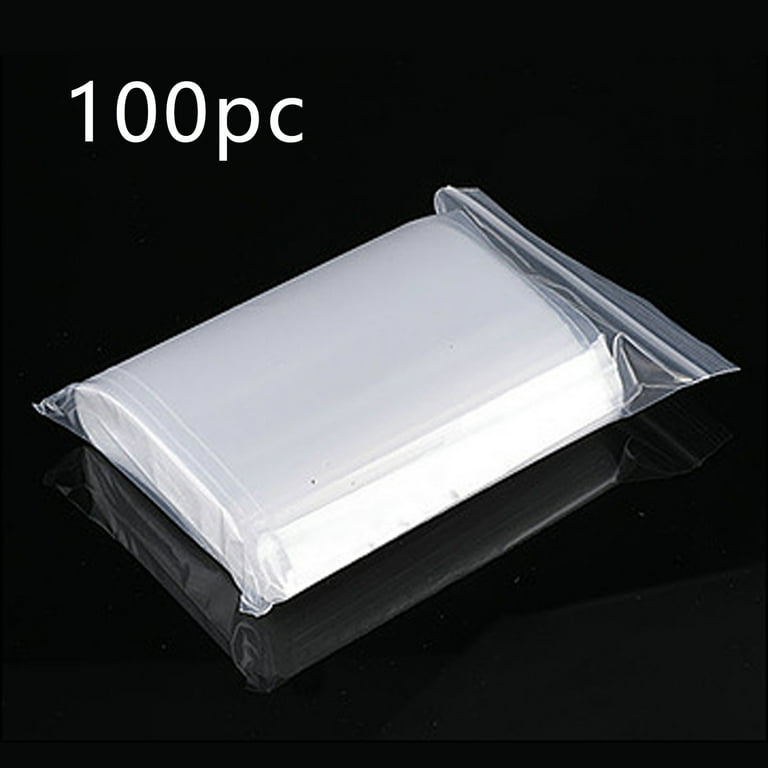 NIUREDLTD PE Ziplock Sealed Transparent Thickened Bag 100PC Bag Zipper Housekeeping Organizers