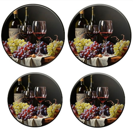 

Bahomeck Gas Stove Burner Cover Set Of 4 Oil Painting Of Wine And Grapes Metal Electric Stove Burner Covers Protecting Gas Stoves Kitchen Decor，8 Inch And 10 Inch