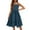 AQ17-Dark Blue, variant on Lumtrix Girl's Summer Sundress Spaghetti Strap Solid Cotton Long Maxi Dress Casual Cami Dresses for 3-14 Years Beige 140