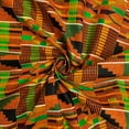 thumbnail image 4 of FWD 44" 100% Cotton Sewing & Craft Fabric By the Yard, Orange, Green and Black, 4 of 4