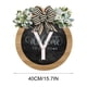thumbnail image 3 of Corona de puerta principal Hmsavn con apellidos, ideal para todo el año, placas decorativas colgantes, corona única con apellidos, colgador de puerta para todas las estaciones, para decoración del, 3 of 4