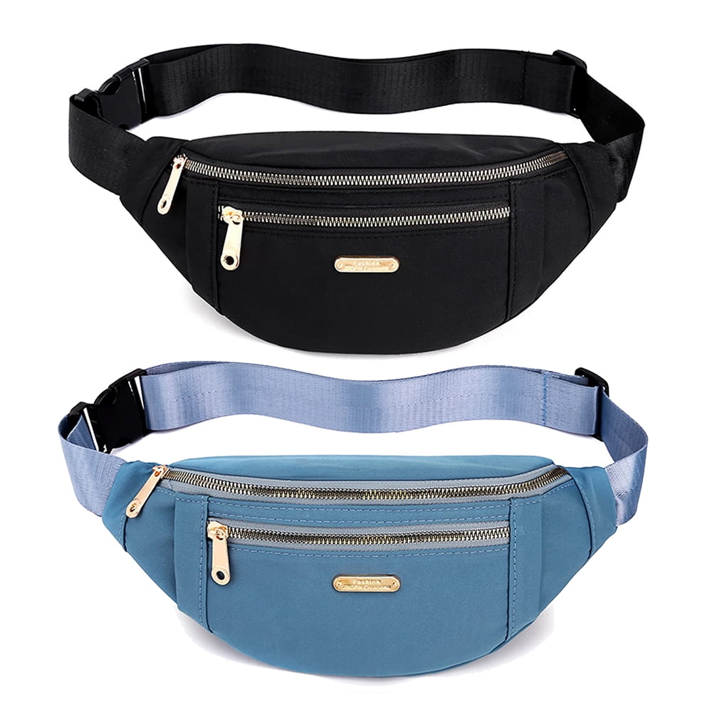 Fanny Pockets Waist Bag for Men & Women Fashion Water Resistant Hip Bum Bag  with Adjustable Belt for Running Travel Hiking Workout Sports 