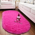 thumbnail image 6 of Arogan Ultra Soft Fluffy Bedroom Rugs For Kids,2.6'x5.3',Hot Pink, 6 of 7