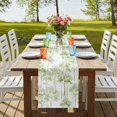 thumbnail image 4 of Table Runners 90 Inches Long Dress Scarves, Watercolor Forest Sage Green Farmhouse Coffee/Dining/Kitchen Table Runner for Living Room, Abstract Art Modern Trees 13x90 Inch, 4 of 9