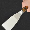 thumbnail image 2 of Stainless Steel Putty Shovel Set with Wood Color Handles for Drywall Repair, 2 of 9
