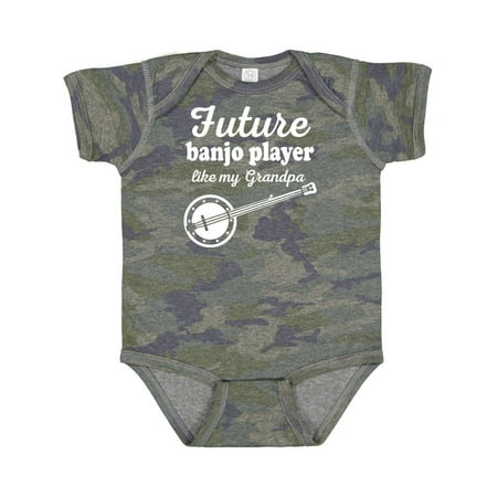 

Inktastic Future Banjo Player Like Grandpa Gift Baby Boy or Baby Girl Bodysuit
