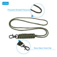 thumbnail image 3 of Uxcell Paracord Lanyard Braided Lanyard Necklace Keychain Badge Lanyard with Alloy Clip Green 2 Pack, 3 of 5
