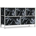 thumbnail image 1 of Sorbus 5 Drawer Storage Chest (White Frame, Black Marble), 1 of 10