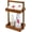2 tier, variant on Teak Corner Shower Caddy, 3 Tier Standing Shower Organizer Shelf with Handle, Wood Bathroom Stand Up Storage Basket for Shampoo, Rack for Inside Shower, Bath, Office, Kitchen Desktop