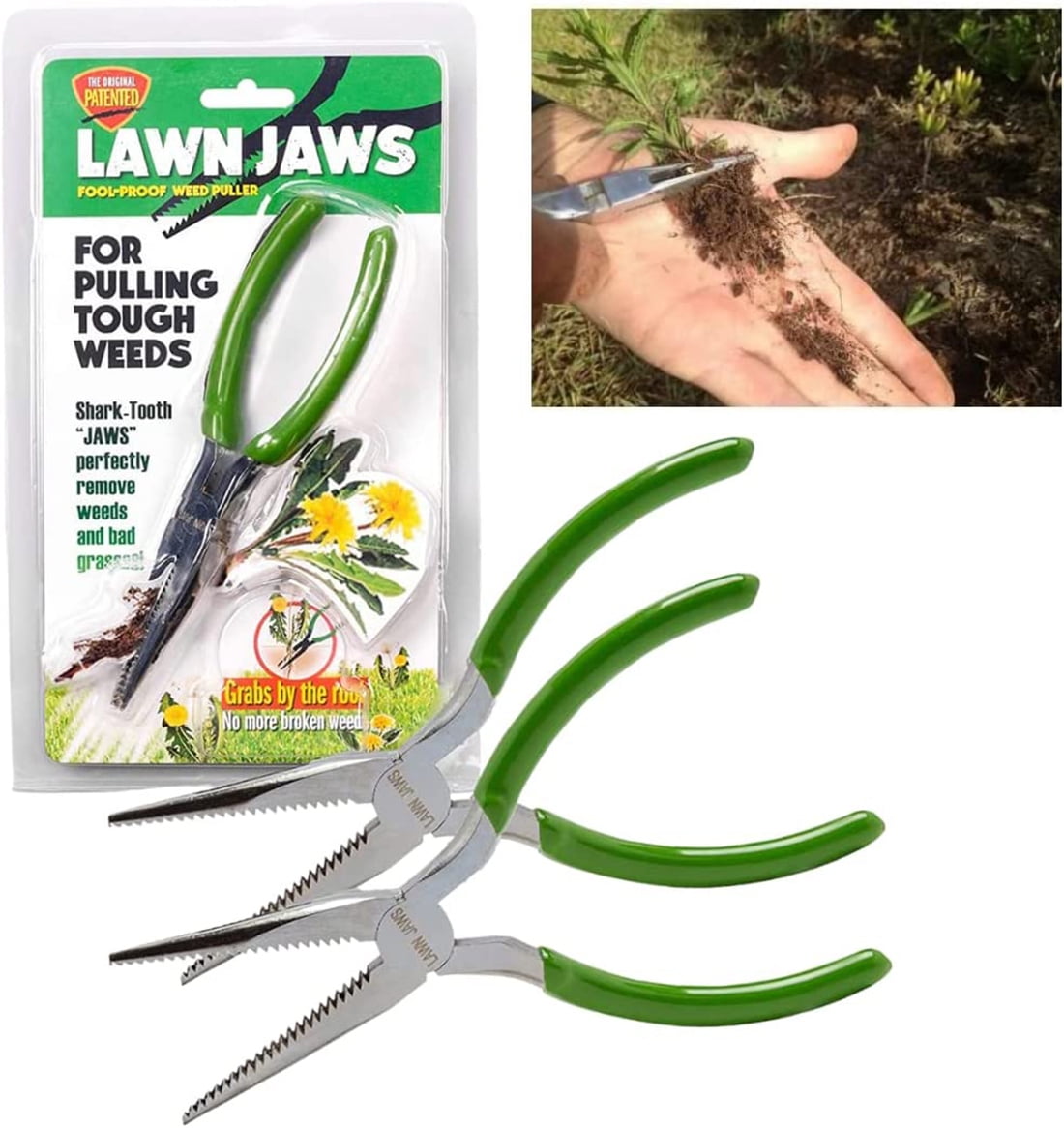 Lawn Jaws The Original Sharktooth Weed Puller Remover Weeding