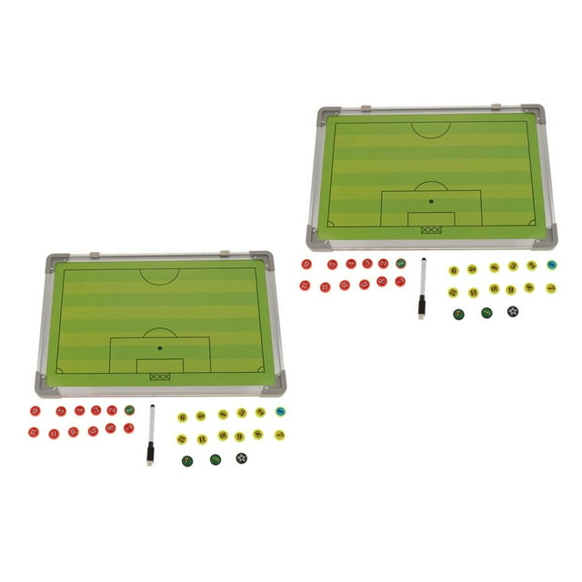 de 2 tableros de entrenador de dos cara / portapapeles de borrado para fútbol soccer, tableros de escritura de Cola Tablero de entrenamiento de fútbol
